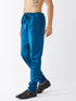 VASTRAMAY Men's Turquoise Silk Blend Pyjama