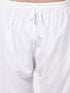 Men's White Cotton Blend Salwar
