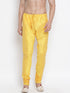 Men's Yellow Cotton Silk Blend Pyjama