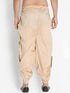 Men's Gold-Toned Pleated Solid Dhoti