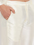 Men's Blue Silk Blend Jacket With Kurta Pant Set