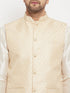 Men's Cream Silk Blend Jacket