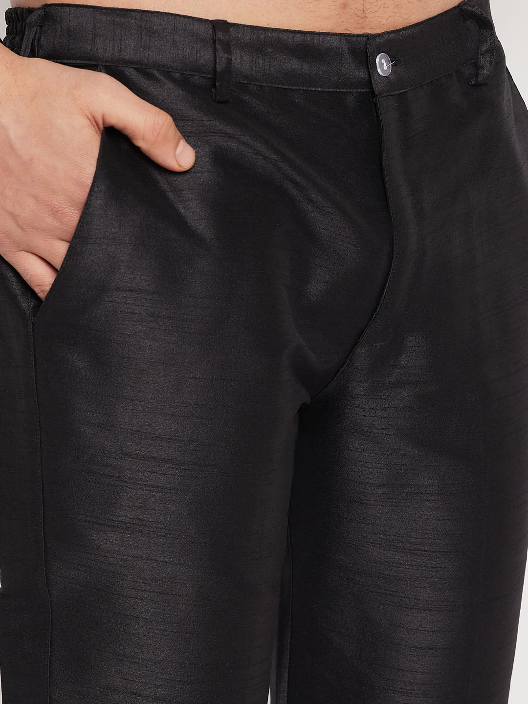 Men's Gold Zari Weaved Jacket With Kurta Pant Set