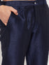 Men's Rose Gold Jacquard Jacket With Kurta And Pant Set