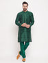 Men's Green Sequin Kurta