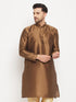 Men's Coffee Cotton Silk Blend Kurta
