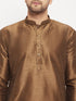 Men's Coffee Cotton Silk Blend Kurta