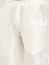 Men's Cream Silk Blend Pant Style Pyjama