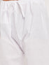 Men's Blue And White Cotton Blend Pathani Suit Set