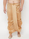 Men's Plus Size Rose Gold Cotton Blend Traditional Dhoti