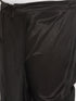 Men's Plus Size Black Cotton Blend Solid Traditional Dhoti