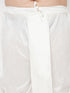 Men's Plus Size White Cotton Blend Solid Traditional Dhoti