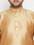 Men's Plus Size Maroon Zari Weaved Nehru Jacket With Kurta Pyjama Set