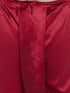 Men's Plus Size Rose Gold Brocade Silk Blend Jacket And Maroon Kurta With Pleated Dhoti Set