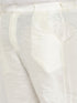 Men's Plus Size Maroon Matka Silk Nehru Jacket With Cream Silk Blend Kurta And Pant Style Pyjama Set