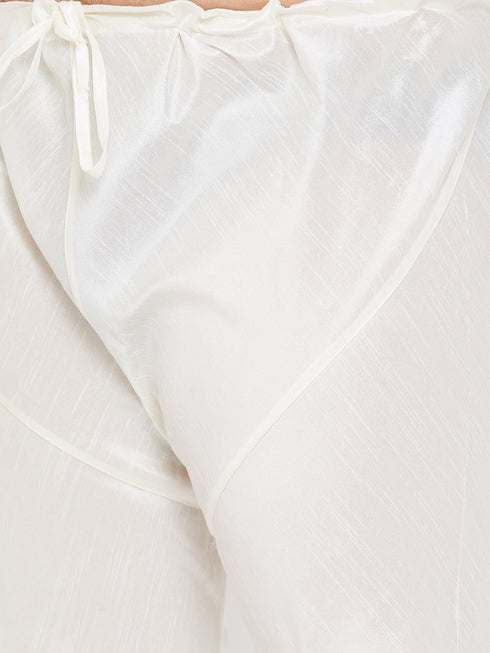 Men's Plus Size Maroon Silk Blend Kurta Pyjama Set