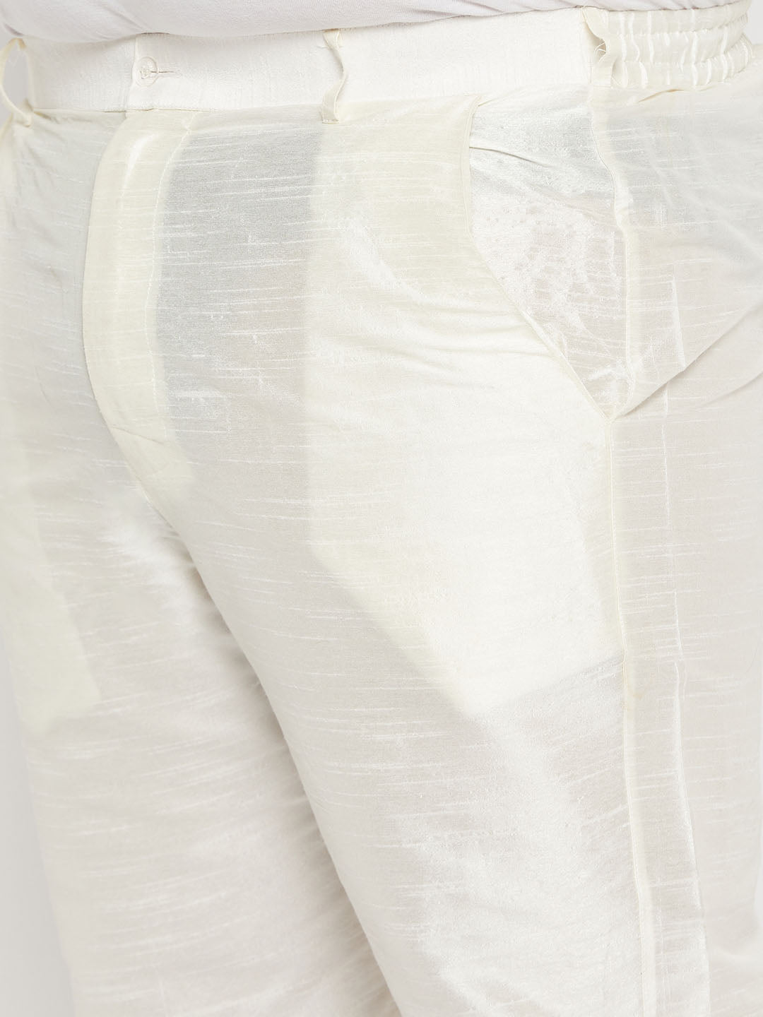 Men's Plus Size Purple Silk Blend Kurta Pant Set