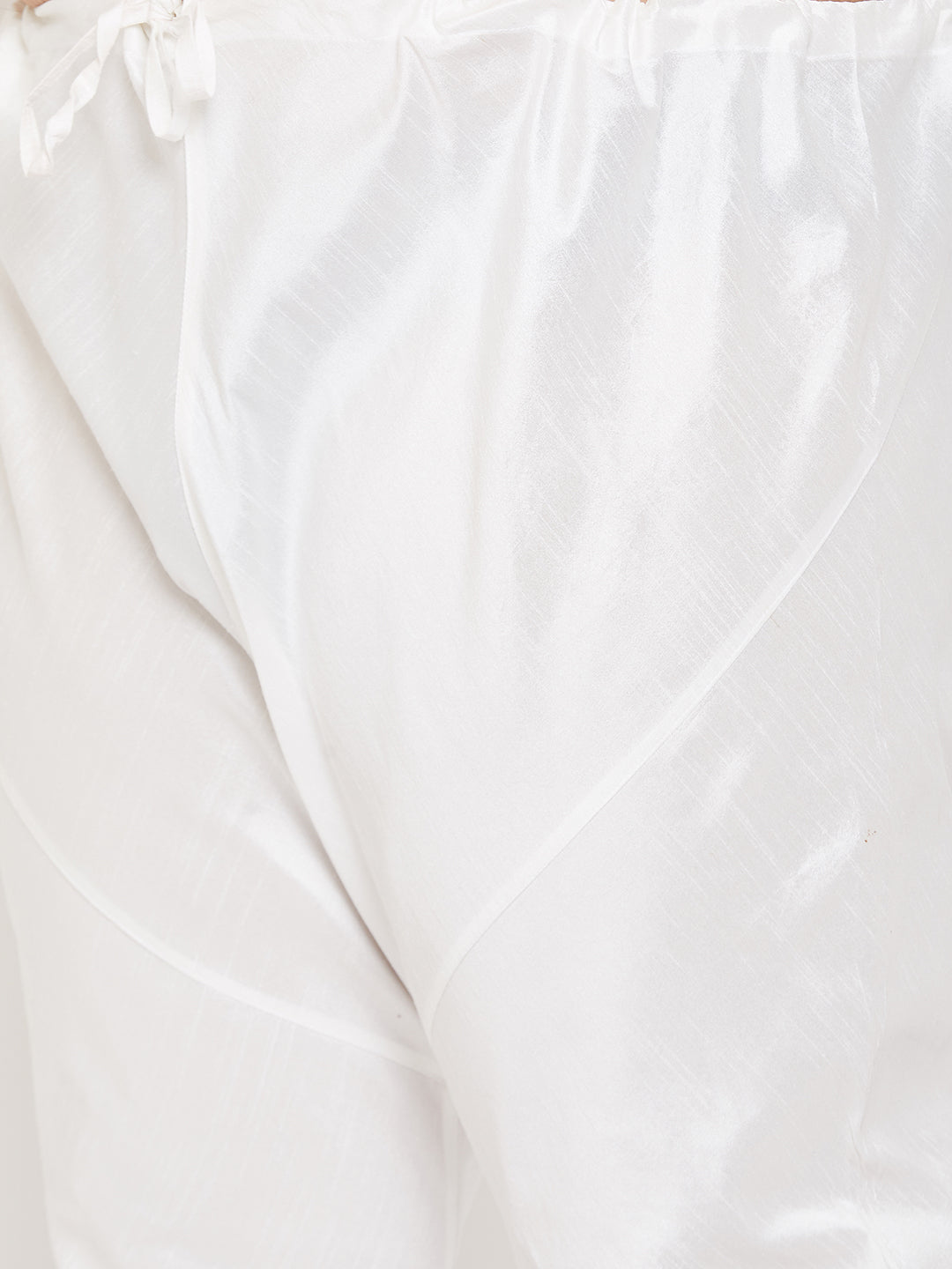 Men's Plus Size Yellow Silk Blend Kurta Pyjama Set