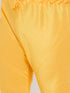 Men's Plus Size Yellow Silk Blend Kurta Pyjama Set