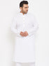Men's Plus Size White Cotton Kurta