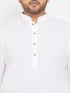 Men's Plus Size White Cotton Kurta