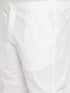 Men's Plus Size White Cotton Kurta And Cotton Pant Style Pyjama Set
