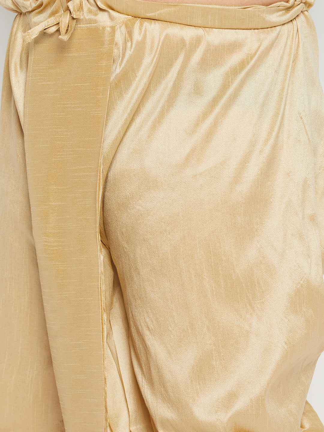 Men's Plus Size Navy Blue Zari Weaved Kurta Dhoti Set