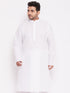 Men's Plus Size White Cotton Kurta
