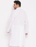 Men's Plus Size White Cotton Kurta