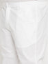 Men's Plus Size White Cotton Kurta And Cotton Pant Style Pyjama Set