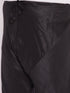 Men's Plus Size Black Cotton Silk Blend Kurta And Pyjama Set
