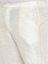 Men's Plus Size Cream Silk Blend Pant Style Pyjama