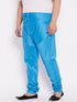 VASTRAMAY Men's Plus Size Aqua Solid Relax-Fit Churidar