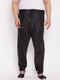 Men's Plus Size Black Silk Blend Pyjama