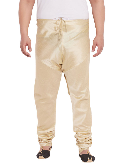 Men's Plus Size Gold Cotton Silk Blend Pyjama