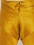 VASTRAMAY Men's Plus Size Mustard Cotton Silk Blend Pyjama