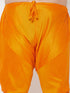 VASTRAMAY Men's Plus Size Orange Cotton Silk Blend Pyjama