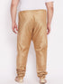 Men's Plus Size Rose Gold Cotton Silk Blend Pyjama