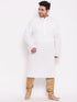 Men's Plus Size Rose Gold Cotton Silk Blend Pyjama