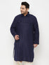 Men's Plus Size Blue Pathani Kurta