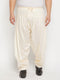 Men's Plus Size Cream Cotton Blend Patiala