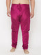 VASTRAMAY Men's Plus Size Fuchsia Pyjama
