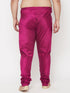 VASTRAMAY Men's Plus Size Fuchsia Pyjama