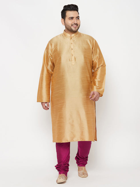 VASTRAMAY Men's Plus Size Fuchsia Pyjama