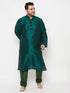 VASTRAMAY Men's Plus Size Dark Green Pyjama