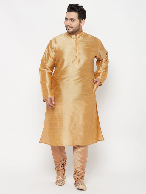 VASTRAMAY Men's Plus Size Rose Gold Pyjama