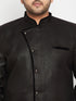 Men's Plus Size Black Sherwani Set