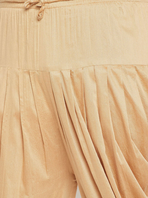 Men's Plus Size Maroon Silk Blend Curved Kurta Dhoti Set