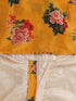 Boy's Multicolor-Base-Yellow Cotton Blend Kurta And Dhoti Set