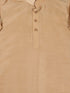 Sishu Boy's Rose Gold Kurta And Pajama With Gold Jacket